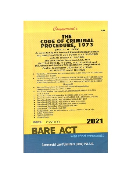 The Code of Criminal procedure, 1973 (2021 Edition) 9789387983175