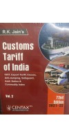 Customs Tariff Of India (In Two Volumes)  72st Edition 2021 By R.K.Jain Published By Centax Publication