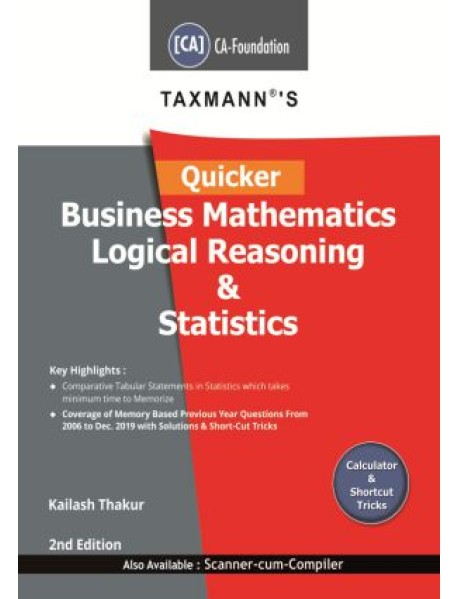 Quicker Business Mathematics Logical Reasoning & Statistics