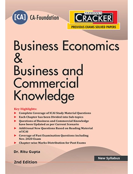  Business Economics & Business and Commercial Knowledge By Ritu Gupta 2nd Edition January 2021 Cracker