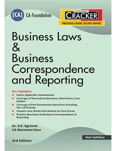 Business Laws & Business Correspondence and Reporting By Manmeet Kaur , Dr. S.K. Agrawal  3rd Edition January 2021