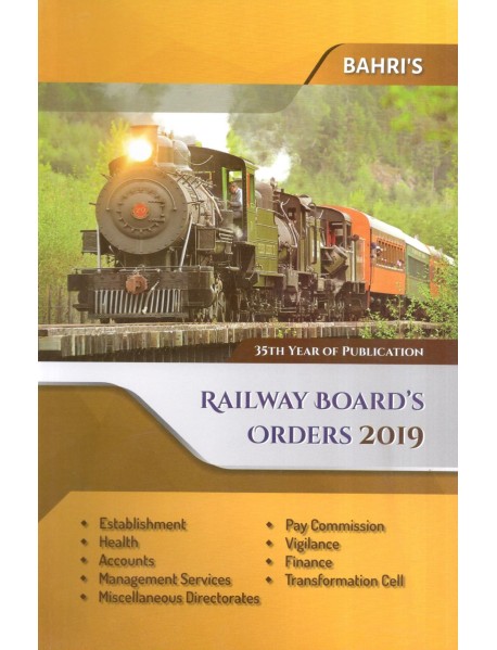 RAILWAY BOARDS ORDERS 2019 35TH EDITION 2020 BY BAHRI BROTHERS