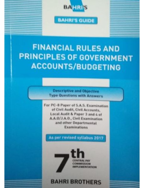 PC-8 Financial Rules And Principles of Government Accounts