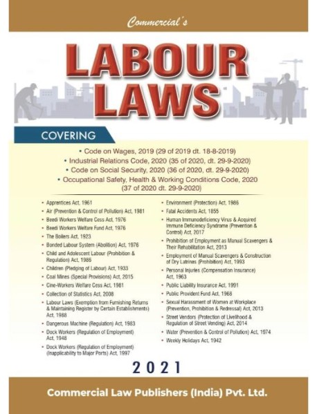 Labour laws 2021 by Commercial law publisher