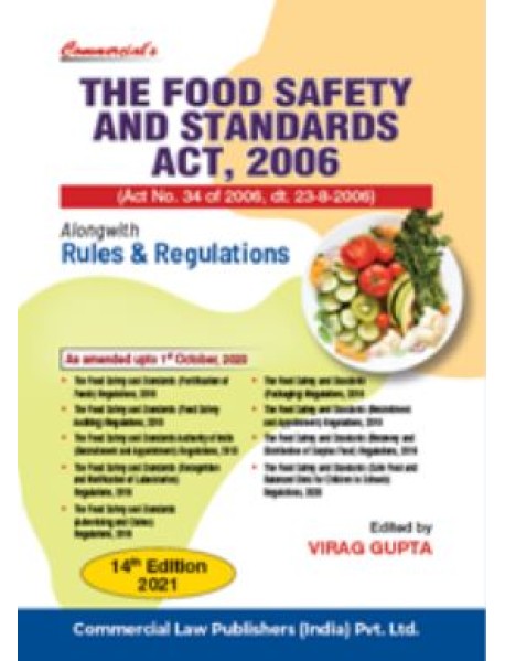 THE FOOD SAFETY AND STANDARD ACT,2006 14th  Edition 2021 By Commercial law publisher 
