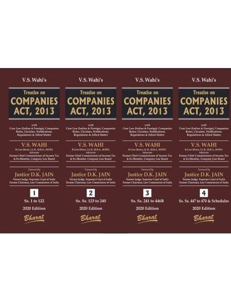 Treatise on Companies Act 2013 2020 edition (set of four volumes)