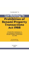 Law Relating To Prohibition of Benami Property Transactions Act 1988