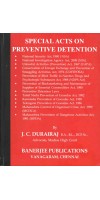 SPECIAL ACTS ON PREVENTIVE DETENTION BY J C DURAIRAJ PUBLISHED BY BANERJEE PUBLICATIONS